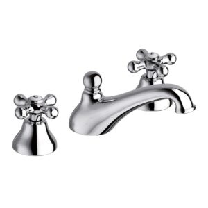 Leonardo 3pc Deck Basin Mixer Chrome