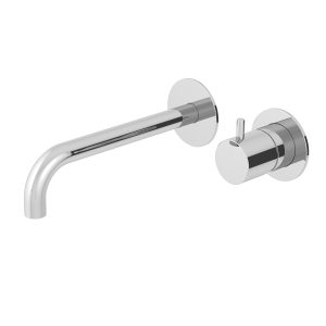 Atlantic Wall Mounted Single Lever Basin Mixer Chrome