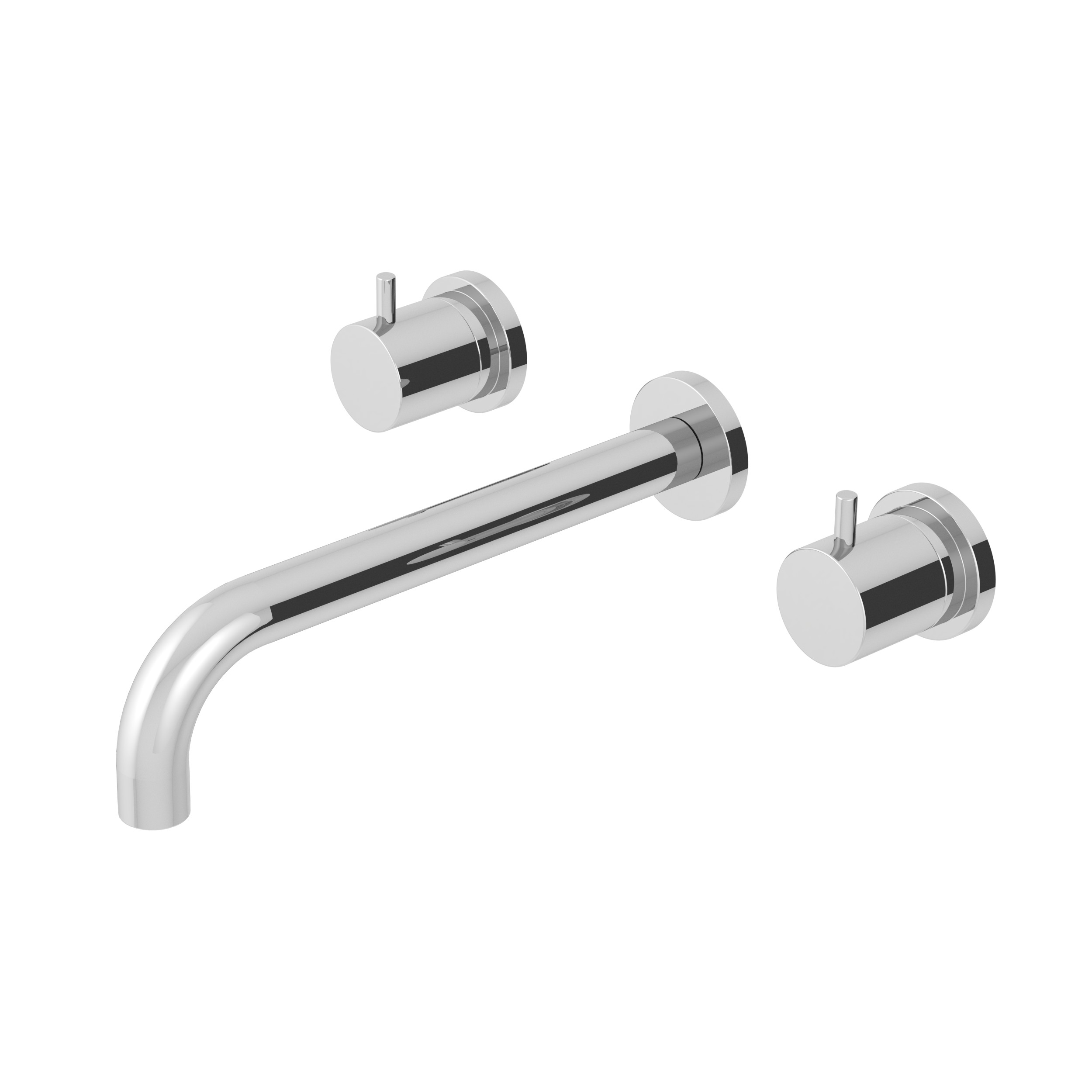Atlantic 3pc Wall Mounted Basin Mixer Chrome